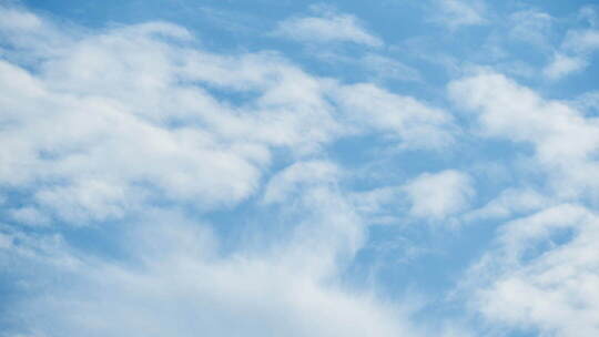 纯净蓝天与白云自然的治愈天空延时素材