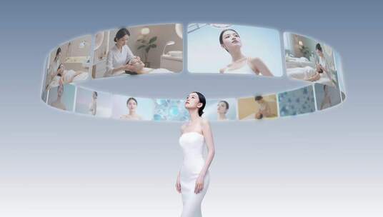 科技环屏幕医美大数据医美HUD科技医美