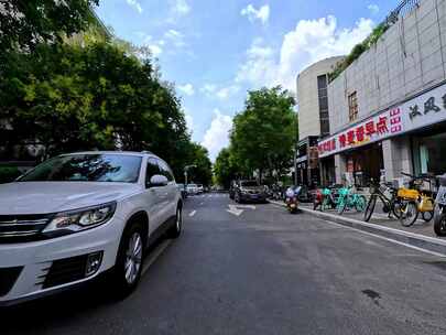 城市小街道实景摄影素材