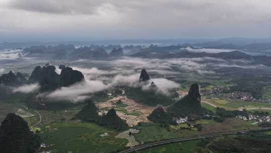 十里画廊，云雾延时航拍，文旅宣传