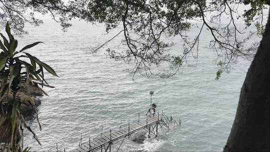 香港大海边的风景