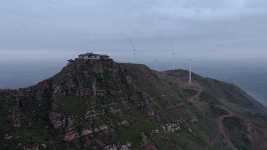 航拍洛阳万安山山顶公园