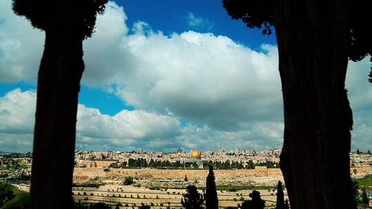 耶路撒冷圣殿山视频素材模板下载