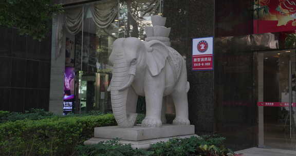 酒店石象雕塑