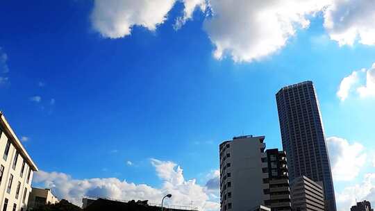 实拍城市天空延时