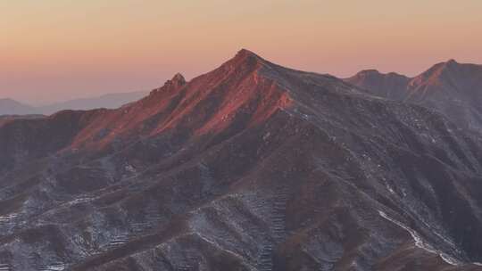 航拍雪景 唯美冬日空镜 立冬 冬至节气