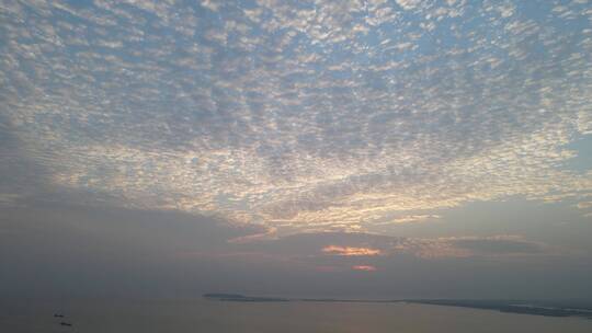 航拍湖南岳阳洞庭湖岳阳楼景区