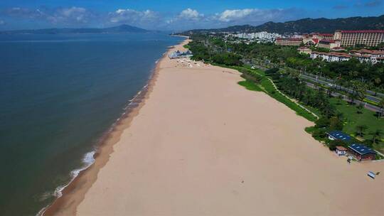 厦门航拍环岛路海边风景