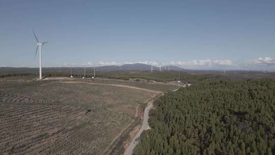 风车风力发电新能源高清在线视频素材下载