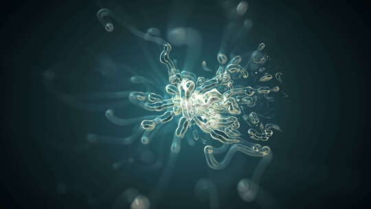 微生物细胞的活跃动画