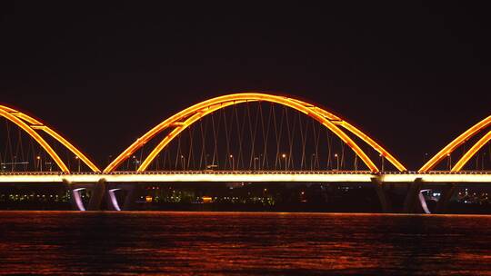 长沙福元路大桥夜景