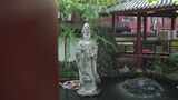观世音雕像佛像雕塑上海嘉定南翔云翔寺高清在线视频素材下载