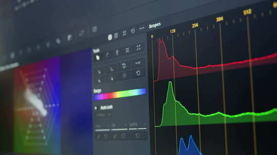 视频编辑过程编辑软件中颜色范围的后期制作