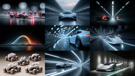 未来跑车概念车疾驰速度激情汽车无限可能高清在线视频素材下载