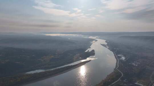 航拍4K东北大兴安岭地区北极村