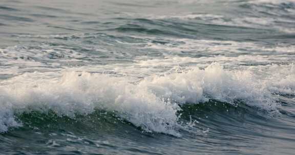 大海海浪 海水 浪花 拂过沙滩 高速升格