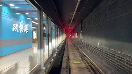 15号线无人驾驶列车视频素材模板下载