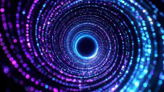 炫彩粒子隧道背景素材