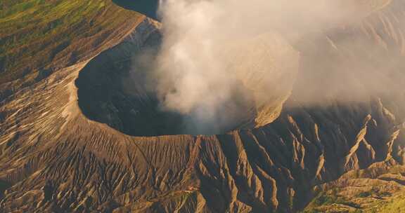 航拍印尼Bromo火山