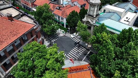 武汉历史文化街区黎黄陂路、教堂、巴公房子