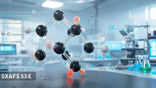 光合作用PSII锰簇实验室分子结构展示