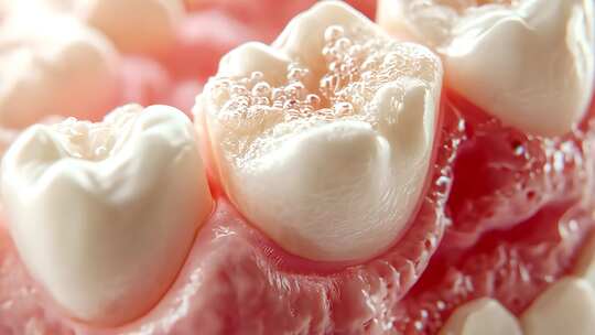 牙齿微距特写素材