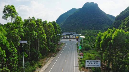 广西高速路道路航拍