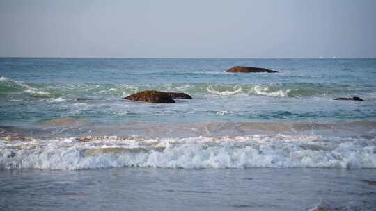 海，波浪，水，岩石