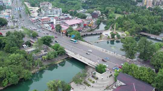 航拍贵阳市花溪区