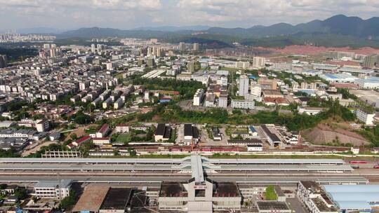 江西赣州城地标建筑航拍