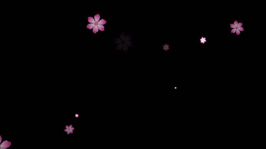 花朵粒子旋转特效视频