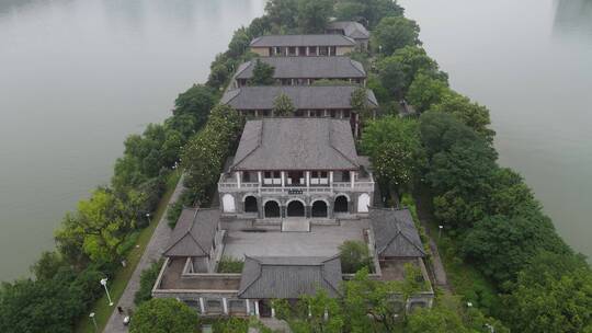 航拍湖南衡阳船山书院