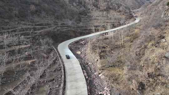 山路 崎岖 出行 汽车 山路 陡峭