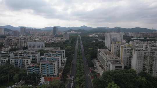 广东中山城市交通航拍