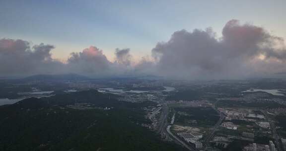 平潭岛清晨日出航拍