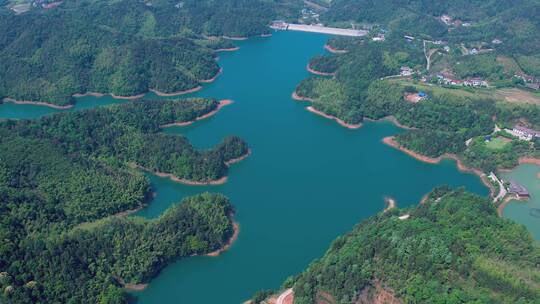 湖南长沙乌川湖航拍