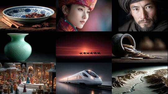 大漠驼铃丝绸之路千年回响高清在线视频素材下载