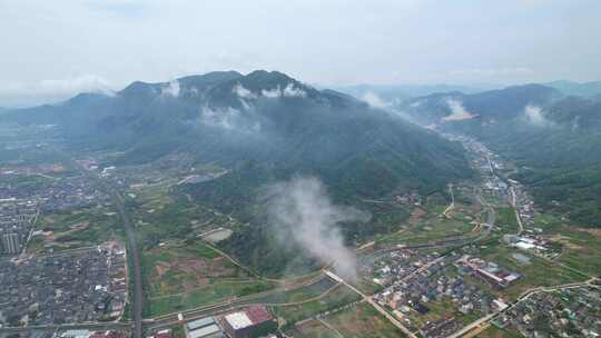 雨后乡村风景航拍