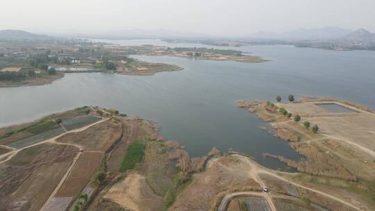 马河水库 水库 水 滕州水库 滕州马河水库视频素材模板下载