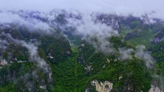 航拍雨后群山云雾缭绕山峦叠嶂山脉山川视频素材模板下载