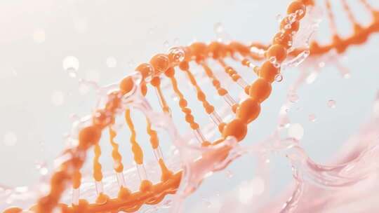 3D渲染DNA分子动画素材
