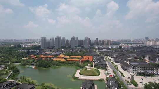 江苏宿迁城市风光京杭大运河桥梁交通城市