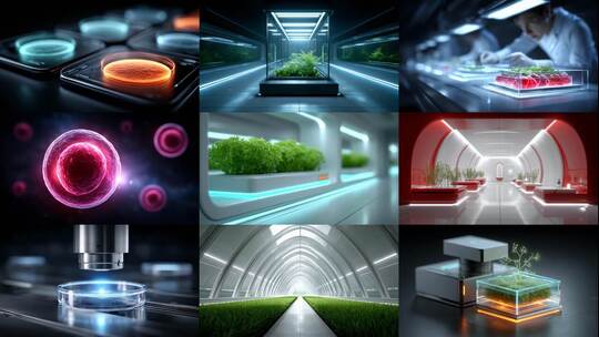 未来科技赋能植物生长舱培育新生命高清在线视频素材下载