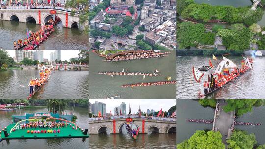 2025广州荔湾湖端午节传统龙舟文化活动高清在线视频素材下载