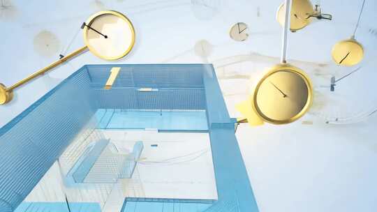 地产创意片头时间空间抽象设计图纸意向