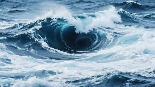 壮丽海洋巨浪与惊险海事