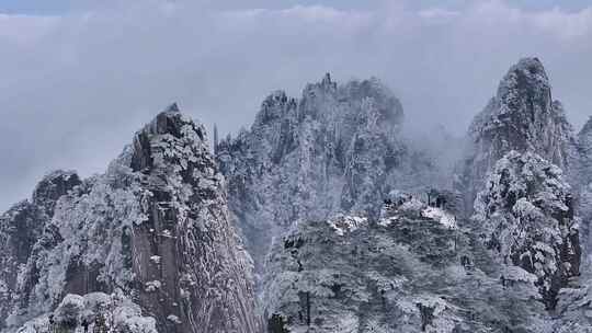 安徽黄山雪景