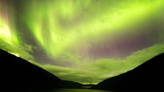挪威美丽北极星空视频素材模板下载
