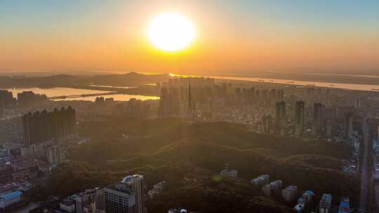 岳阳楼城市地标延时视频