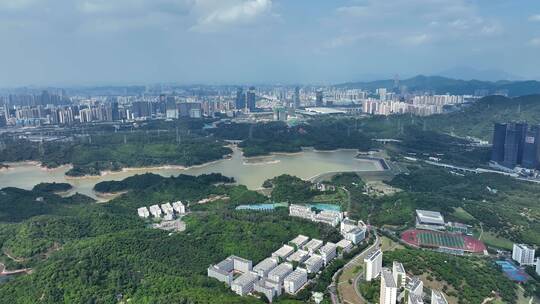 深圳长岭陂水库水资源航拍